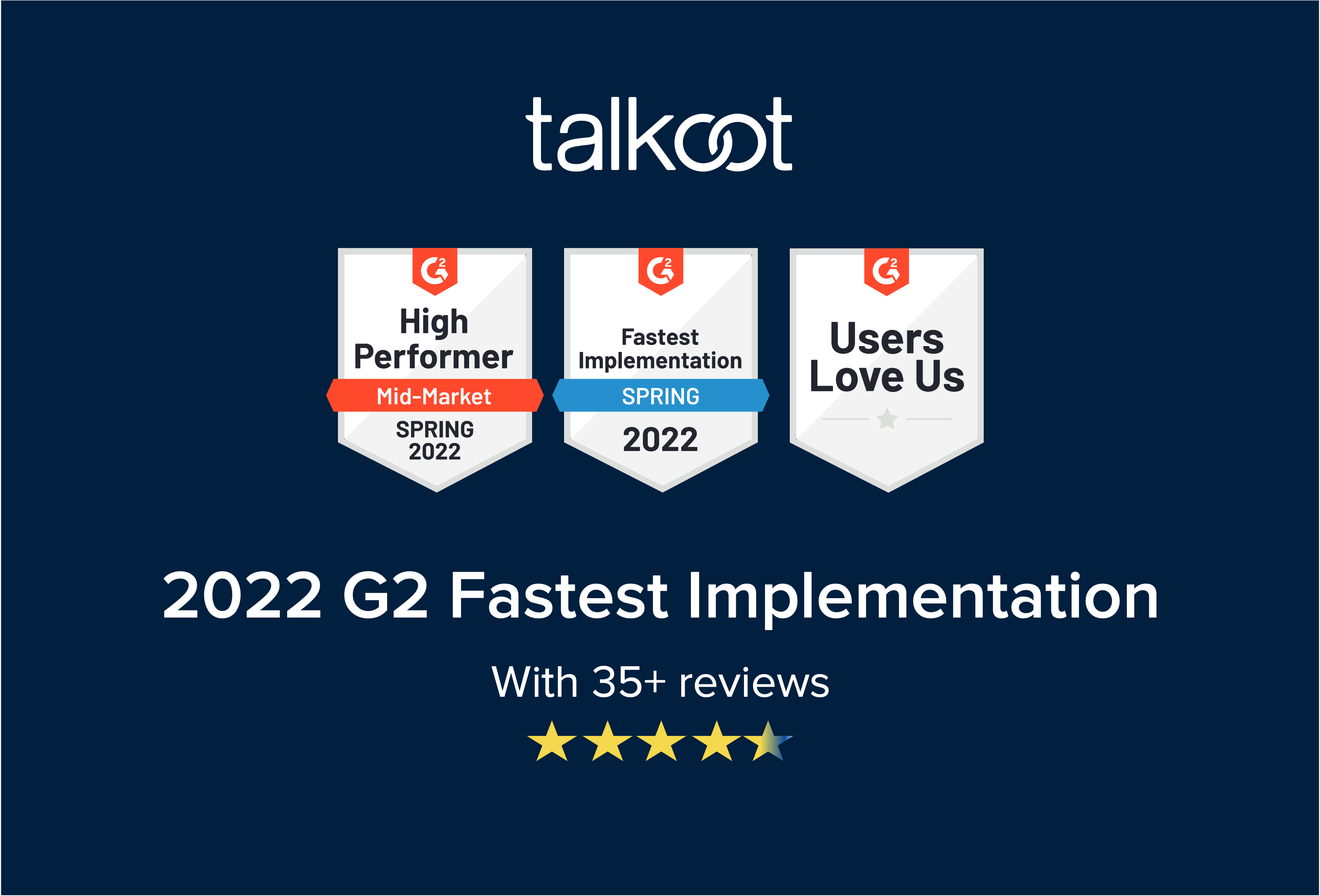 G2 names Talkoot High Performer